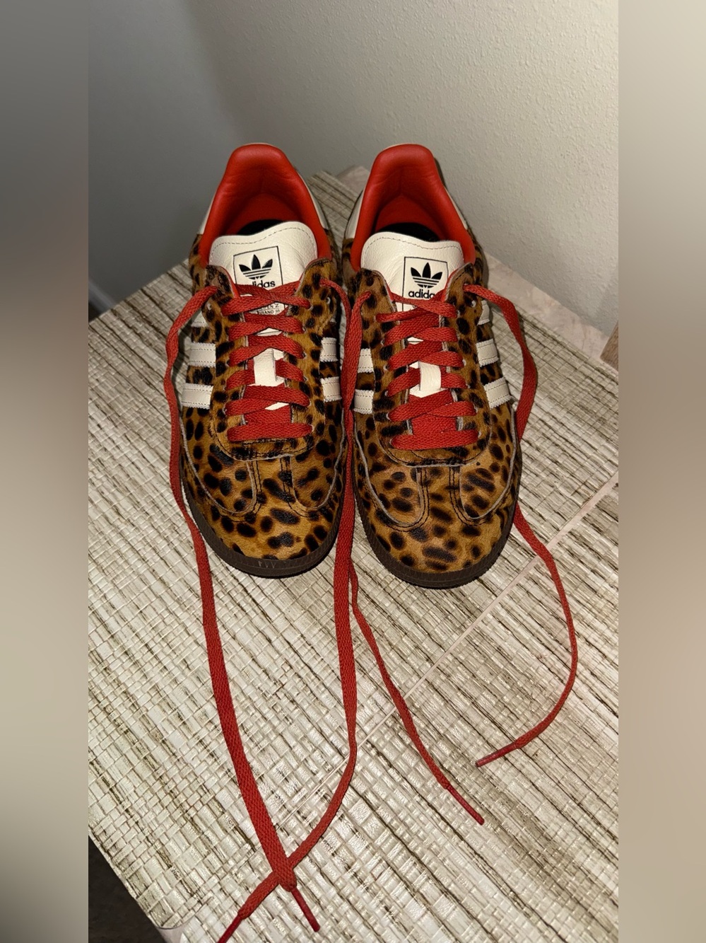 Adidas Samba OG Shoes Leopard Print Size 6.5